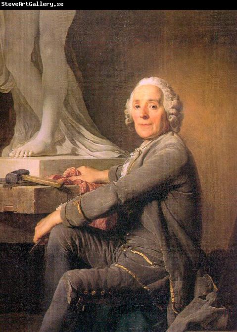  Joseph-Siffred  Duplessis Portrait of the Sculptor Christophe Gabriel Allegrain